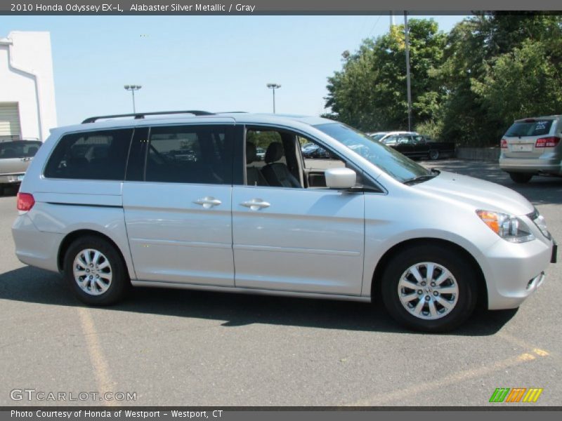 Alabaster Silver Metallic / Gray 2010 Honda Odyssey EX-L