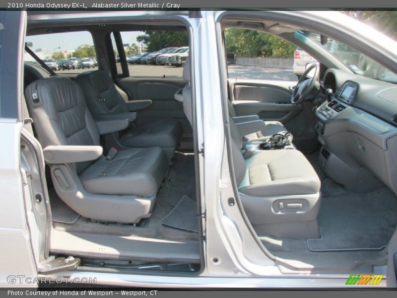 Alabaster Silver Metallic / Gray 2010 Honda Odyssey EX-L
