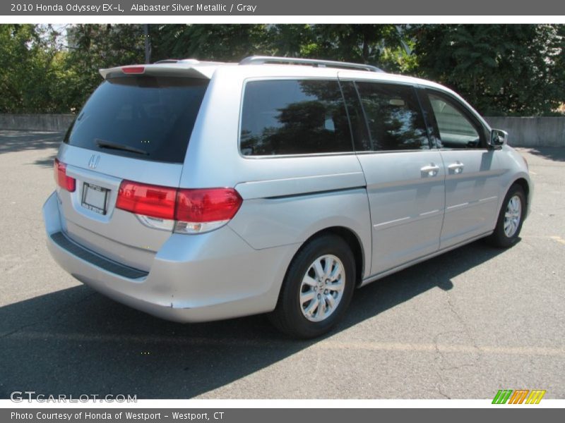 Alabaster Silver Metallic / Gray 2010 Honda Odyssey EX-L