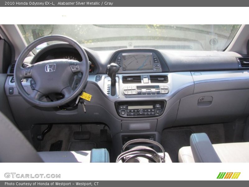 Alabaster Silver Metallic / Gray 2010 Honda Odyssey EX-L