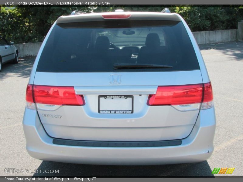 Alabaster Silver Metallic / Gray 2010 Honda Odyssey EX-L