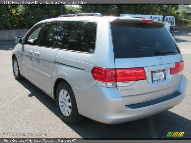 Alabaster Silver Metallic / Gray 2010 Honda Odyssey EX-L