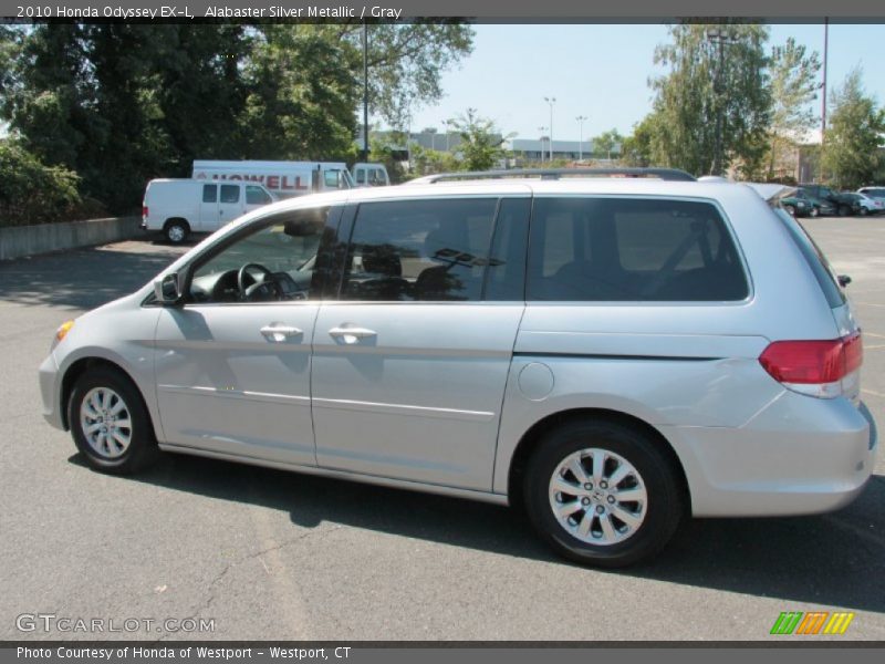 Alabaster Silver Metallic / Gray 2010 Honda Odyssey EX-L