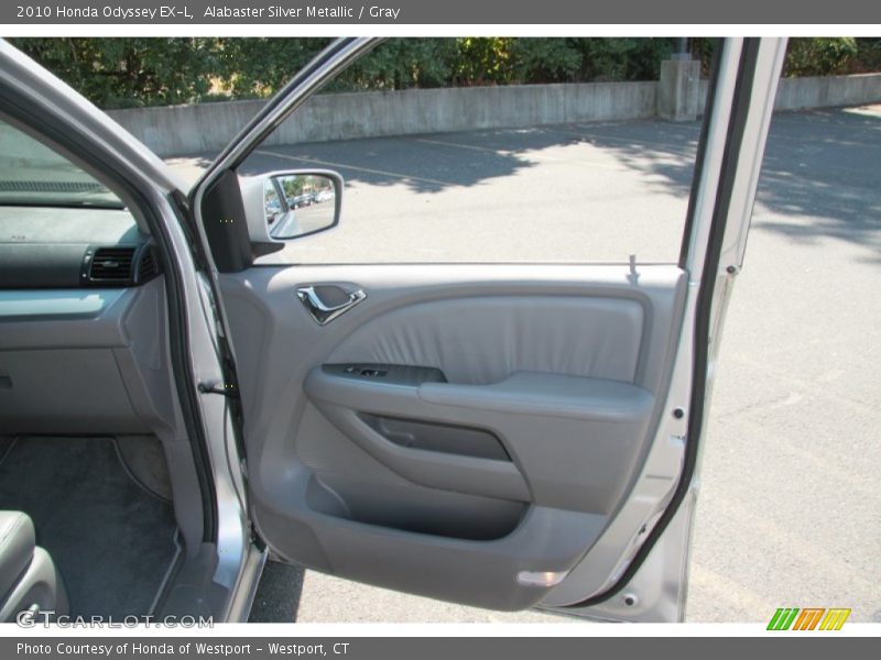 Alabaster Silver Metallic / Gray 2010 Honda Odyssey EX-L
