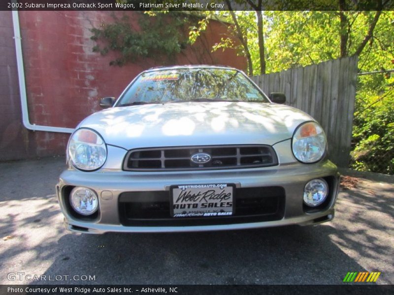 Platinum Silver Metallic / Gray 2002 Subaru Impreza Outback Sport Wagon