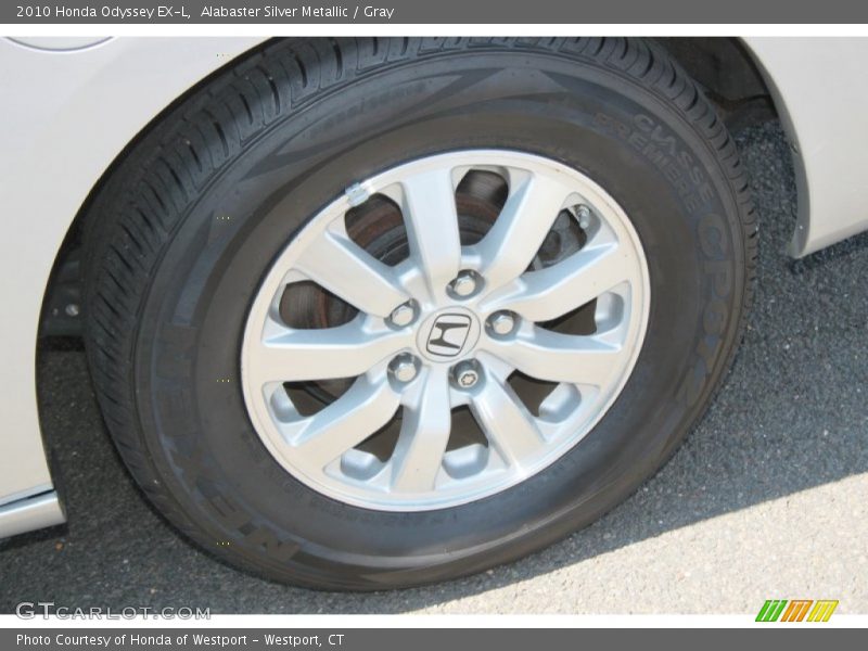 Alabaster Silver Metallic / Gray 2010 Honda Odyssey EX-L