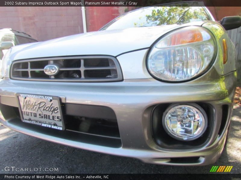 Platinum Silver Metallic / Gray 2002 Subaru Impreza Outback Sport Wagon