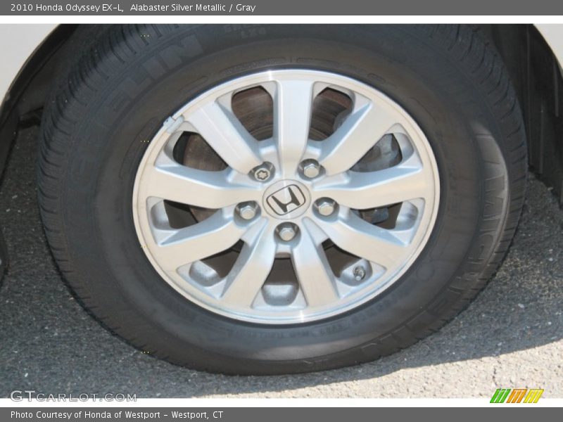 Alabaster Silver Metallic / Gray 2010 Honda Odyssey EX-L