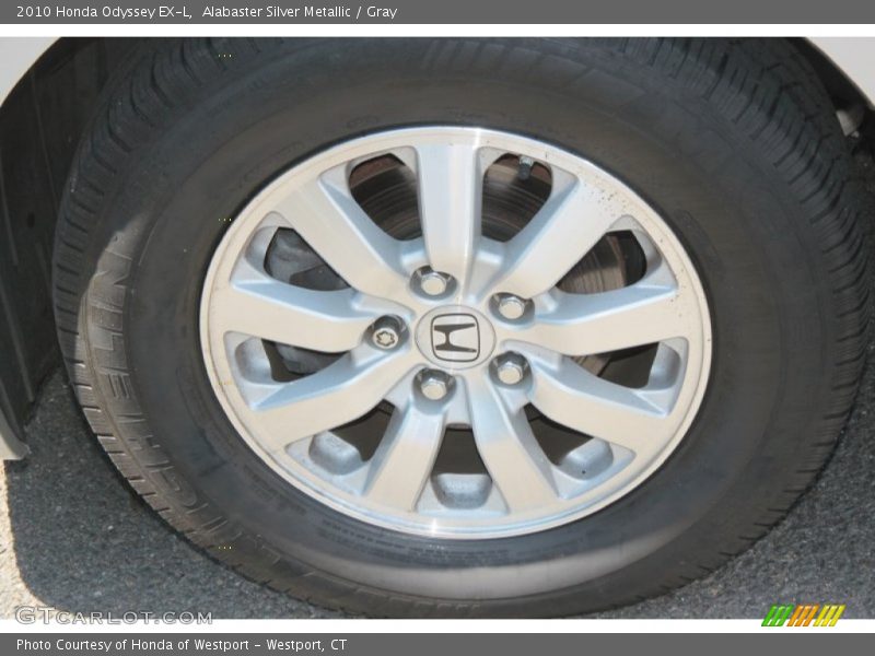 Alabaster Silver Metallic / Gray 2010 Honda Odyssey EX-L