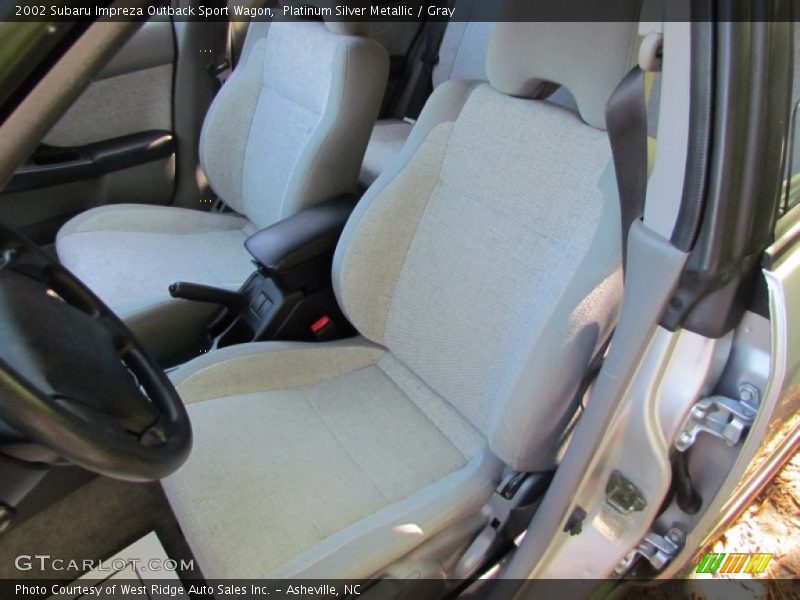Platinum Silver Metallic / Gray 2002 Subaru Impreza Outback Sport Wagon