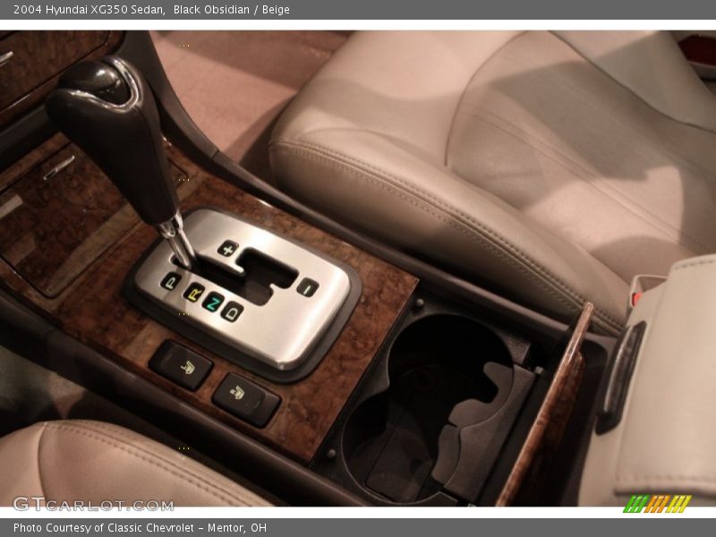 Black Obsidian / Beige 2004 Hyundai XG350 Sedan