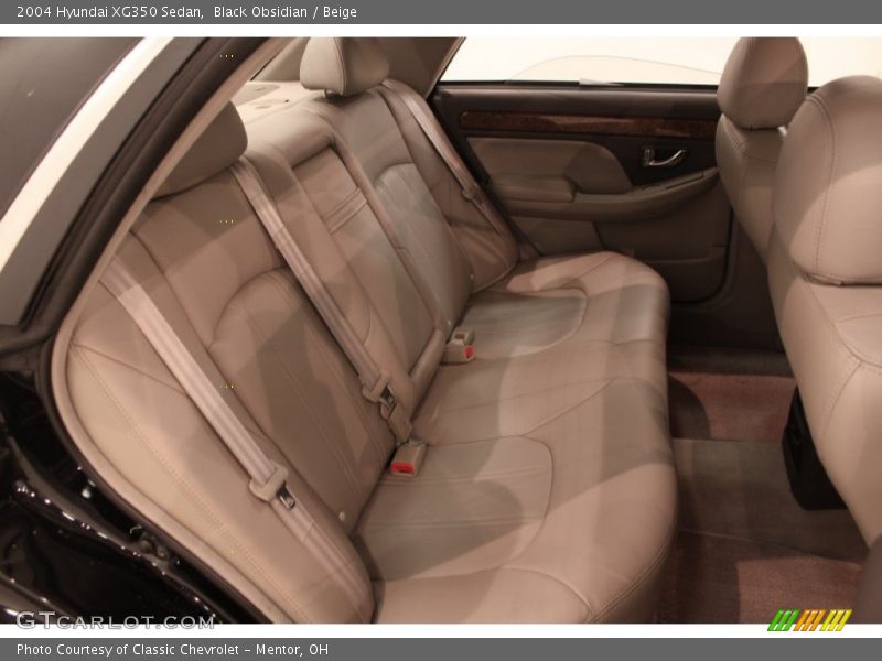 Black Obsidian / Beige 2004 Hyundai XG350 Sedan