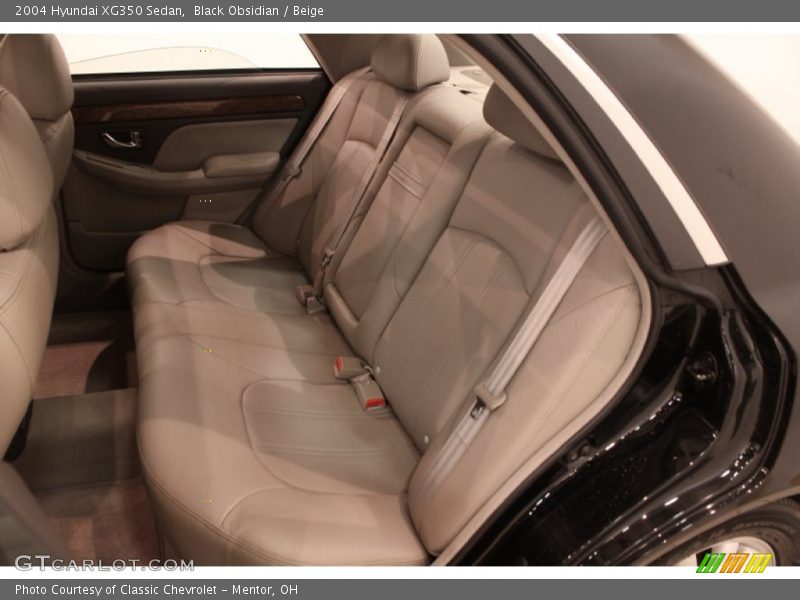 Black Obsidian / Beige 2004 Hyundai XG350 Sedan