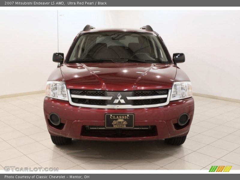 Ultra Red Pearl / Black 2007 Mitsubishi Endeavor LS AWD