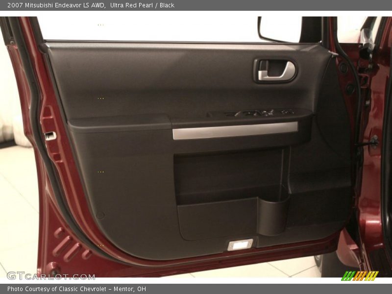 Ultra Red Pearl / Black 2007 Mitsubishi Endeavor LS AWD