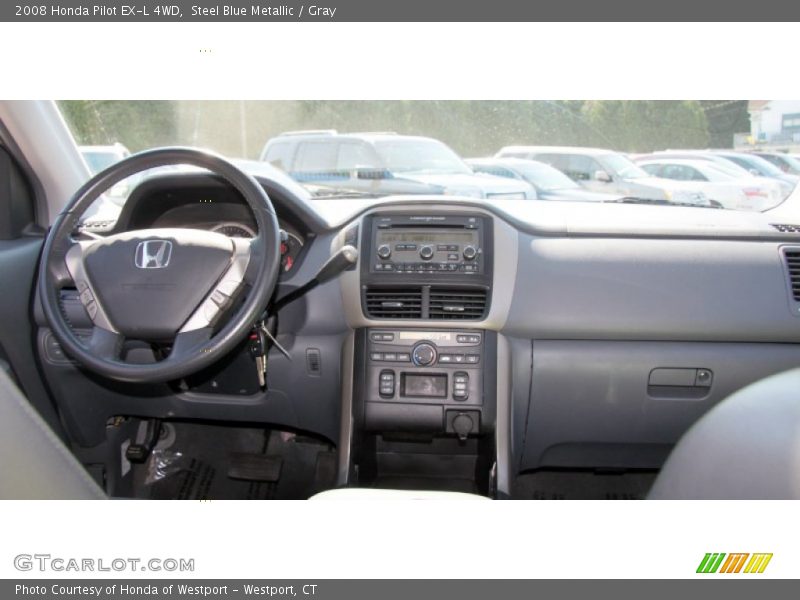 Steel Blue Metallic / Gray 2008 Honda Pilot EX-L 4WD