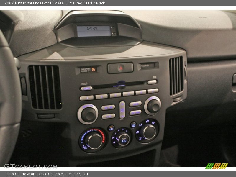 Ultra Red Pearl / Black 2007 Mitsubishi Endeavor LS AWD