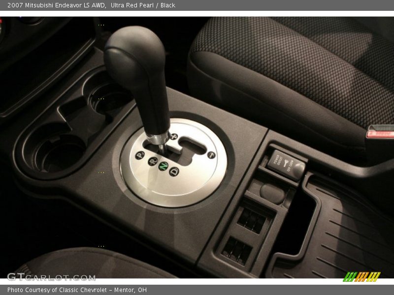 Ultra Red Pearl / Black 2007 Mitsubishi Endeavor LS AWD