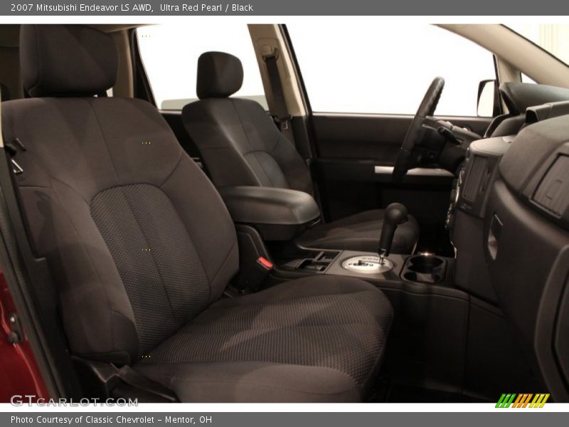 Ultra Red Pearl / Black 2007 Mitsubishi Endeavor LS AWD