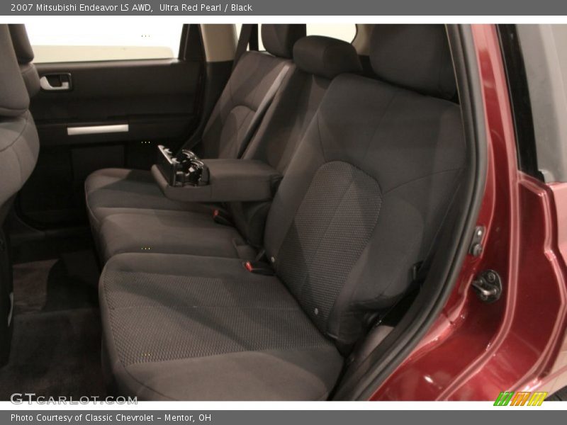 Ultra Red Pearl / Black 2007 Mitsubishi Endeavor LS AWD