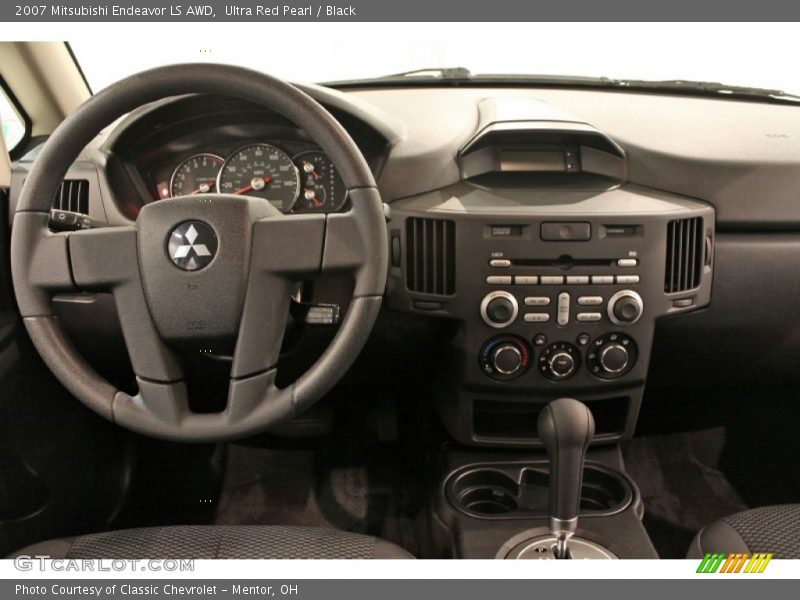 Ultra Red Pearl / Black 2007 Mitsubishi Endeavor LS AWD