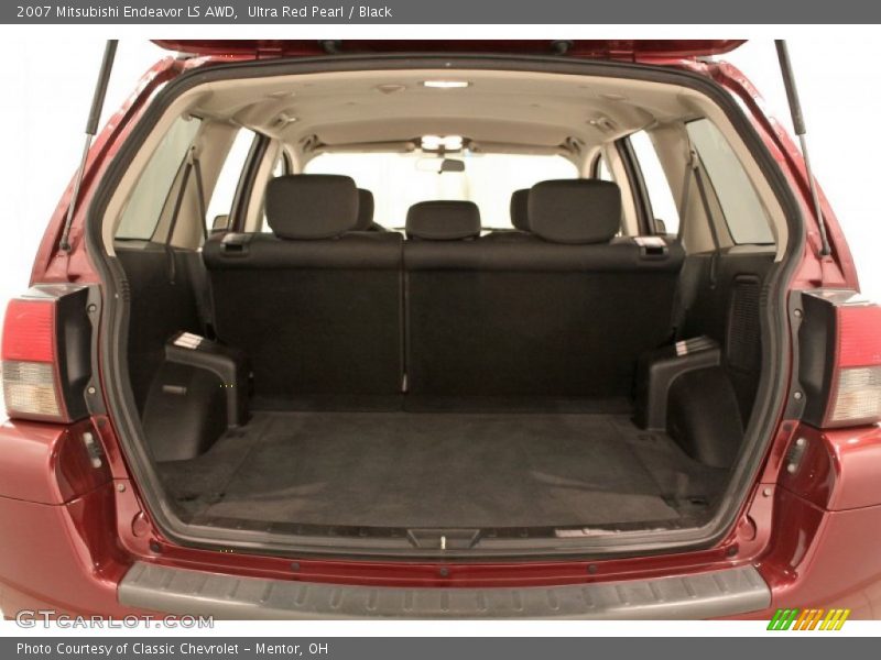 Ultra Red Pearl / Black 2007 Mitsubishi Endeavor LS AWD
