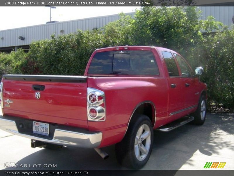 Flame Red / Medium Slate Gray 2008 Dodge Ram 1500 Lone Star Edition Quad Cab
