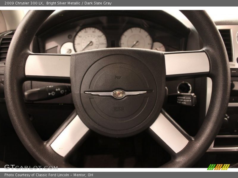 Bright Silver Metallic / Dark Slate Gray 2009 Chrysler 300 LX