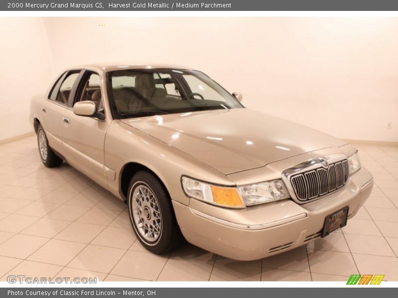 Harvest Gold Metallic / Medium Parchment 2000 Mercury Grand Marquis GS
