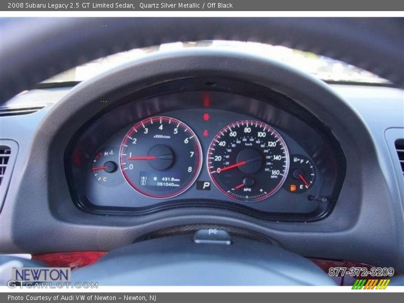 Quartz Silver Metallic / Off Black 2008 Subaru Legacy 2.5 GT Limited Sedan