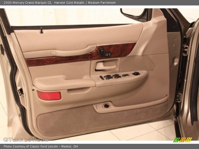 Harvest Gold Metallic / Medium Parchment 2000 Mercury Grand Marquis GS