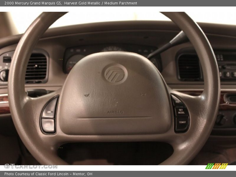 Harvest Gold Metallic / Medium Parchment 2000 Mercury Grand Marquis GS