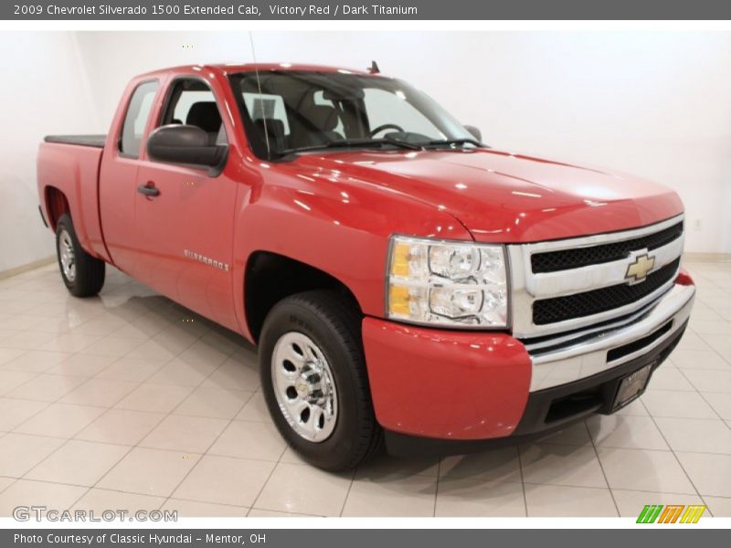 Victory Red / Dark Titanium 2009 Chevrolet Silverado 1500 Extended Cab