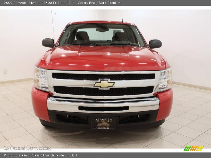 Victory Red / Dark Titanium 2009 Chevrolet Silverado 1500 Extended Cab
