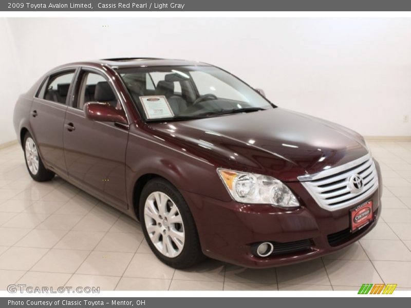 Cassis Red Pearl / Light Gray 2009 Toyota Avalon Limited