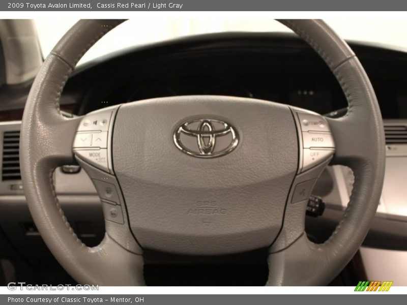 Cassis Red Pearl / Light Gray 2009 Toyota Avalon Limited