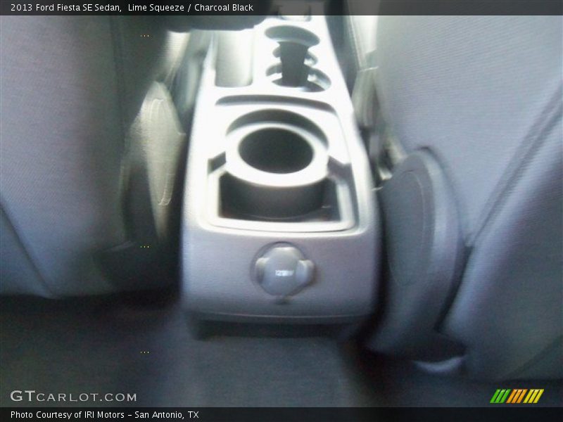 Lime Squeeze / Charcoal Black 2013 Ford Fiesta SE Sedan
