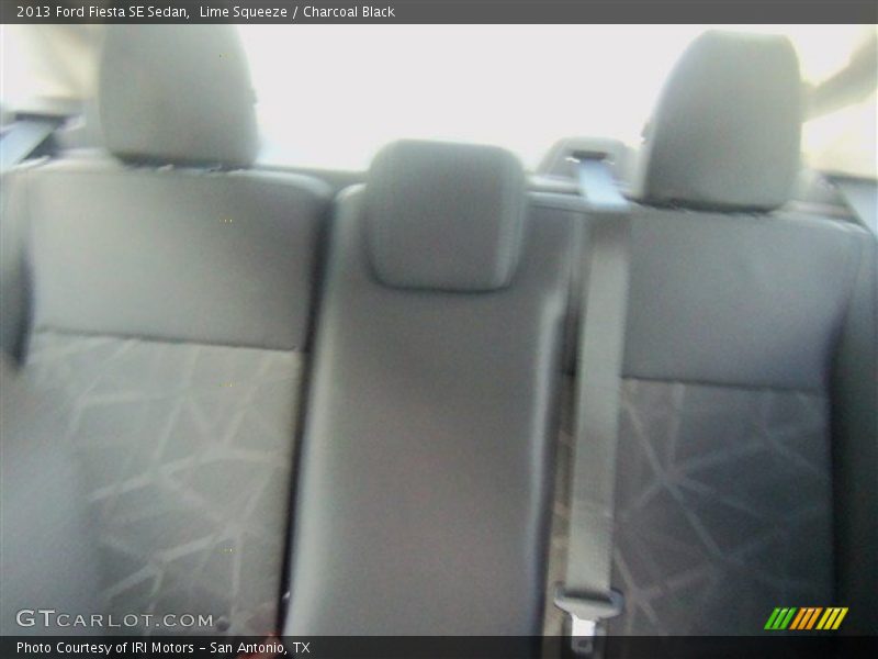 Lime Squeeze / Charcoal Black 2013 Ford Fiesta SE Sedan