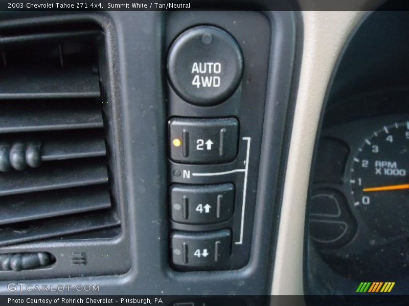 Summit White / Tan/Neutral 2003 Chevrolet Tahoe Z71 4x4