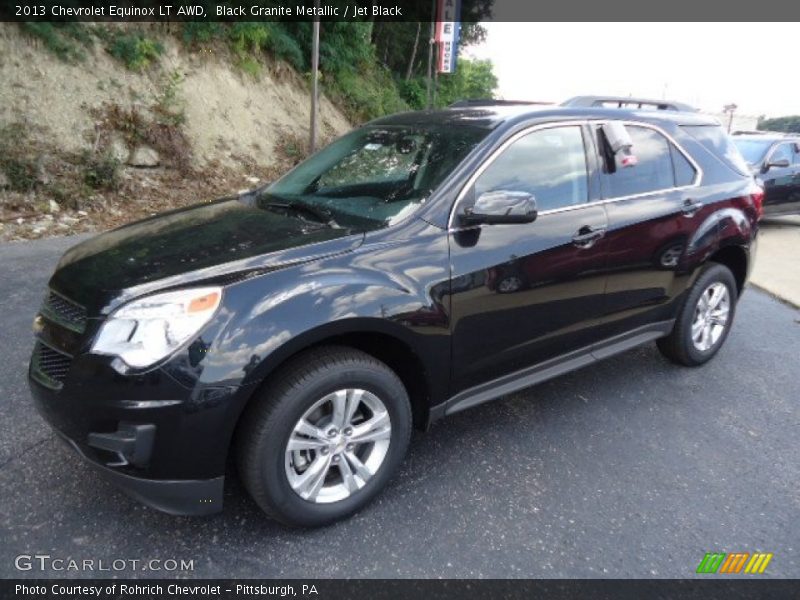 Black Granite Metallic / Jet Black 2013 Chevrolet Equinox LT AWD