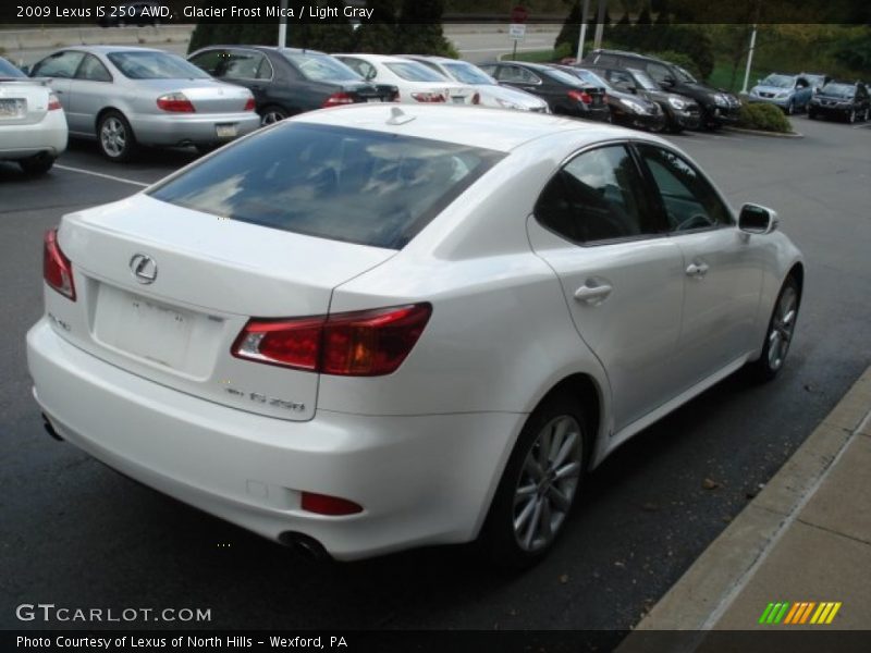 Glacier Frost Mica / Light Gray 2009 Lexus IS 250 AWD