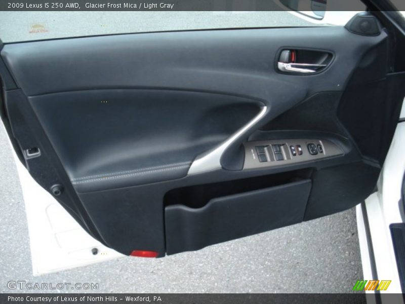 Glacier Frost Mica / Light Gray 2009 Lexus IS 250 AWD