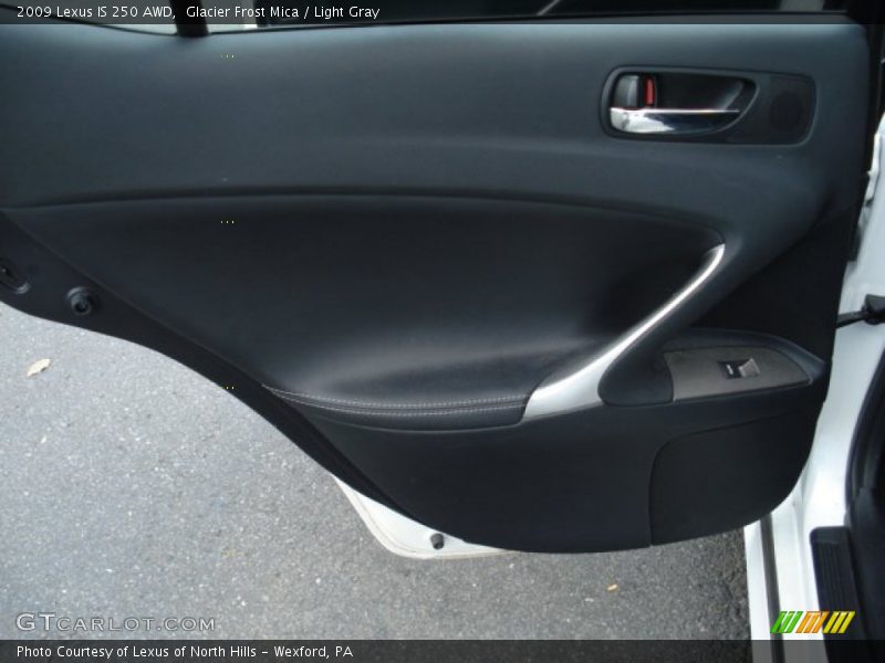 Glacier Frost Mica / Light Gray 2009 Lexus IS 250 AWD