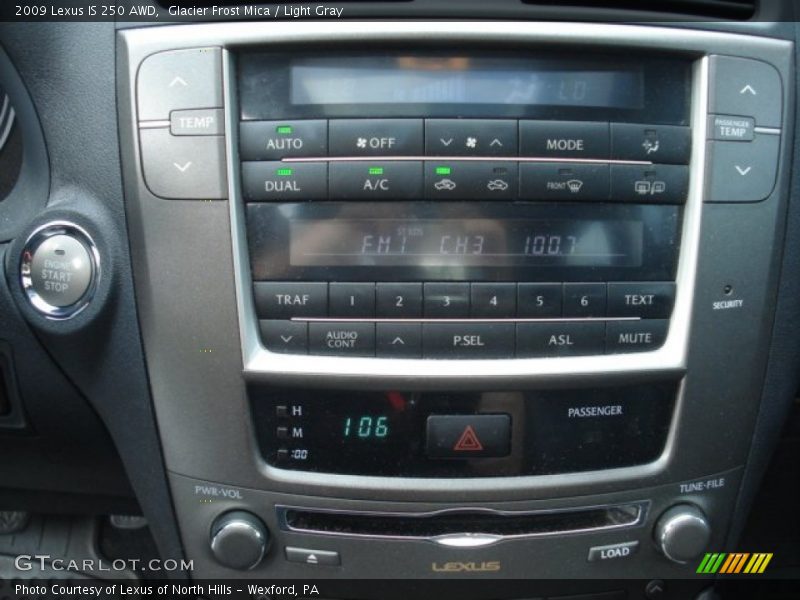 Glacier Frost Mica / Light Gray 2009 Lexus IS 250 AWD