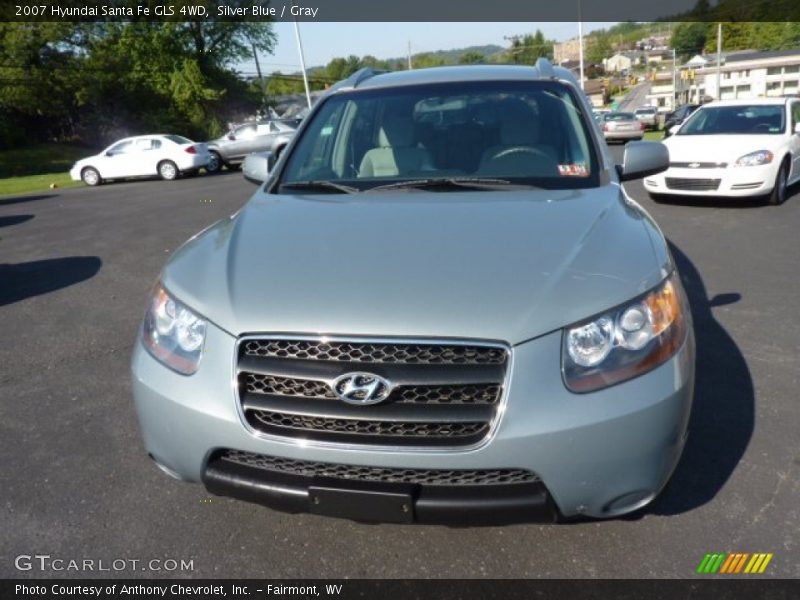 Silver Blue / Gray 2007 Hyundai Santa Fe GLS 4WD