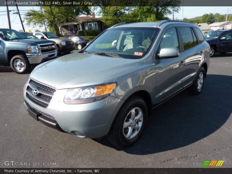 Silver Blue / Gray 2007 Hyundai Santa Fe GLS 4WD