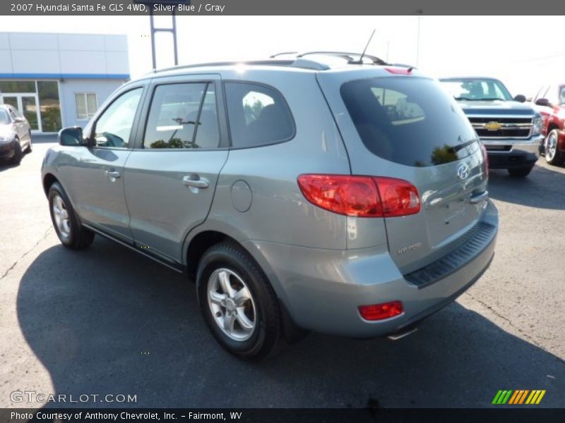 Silver Blue / Gray 2007 Hyundai Santa Fe GLS 4WD