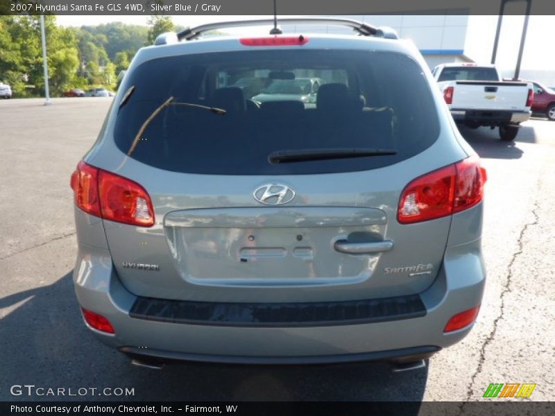 Silver Blue / Gray 2007 Hyundai Santa Fe GLS 4WD