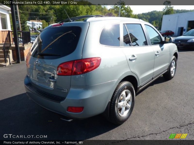 Silver Blue / Gray 2007 Hyundai Santa Fe GLS 4WD