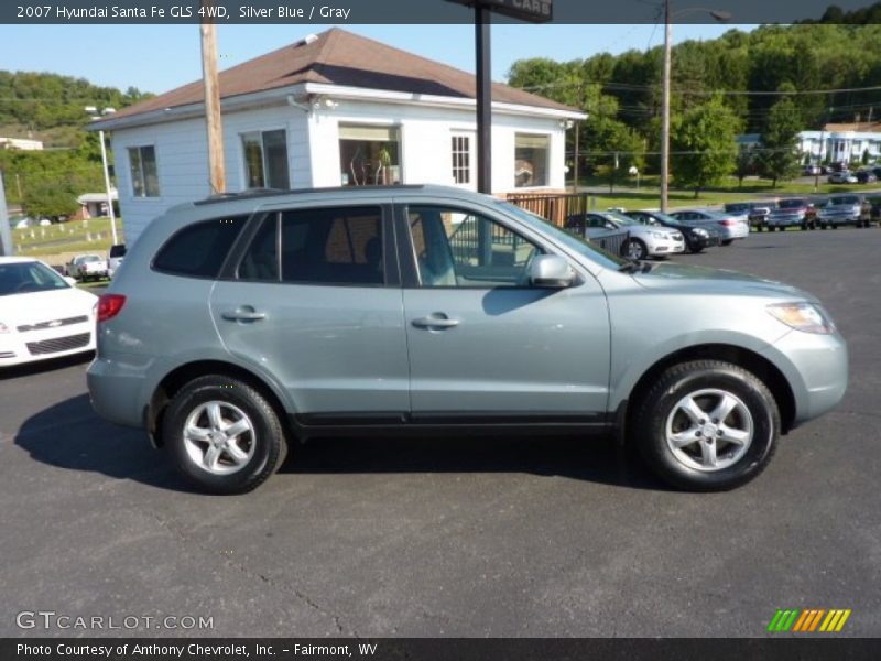 Silver Blue / Gray 2007 Hyundai Santa Fe GLS 4WD